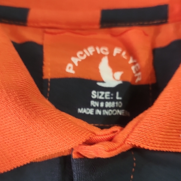 Men's Striped Polo Shirt Bundle - Blue and Orange - Picture 6 of 16